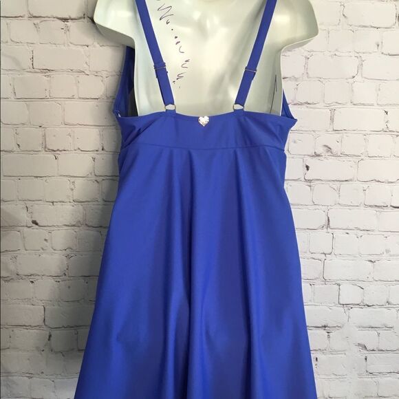 Catherine Malandrino One Piece Swim Dress Swim Bathing Suit Lilac Small NEW‎ - Picture 7 of 11